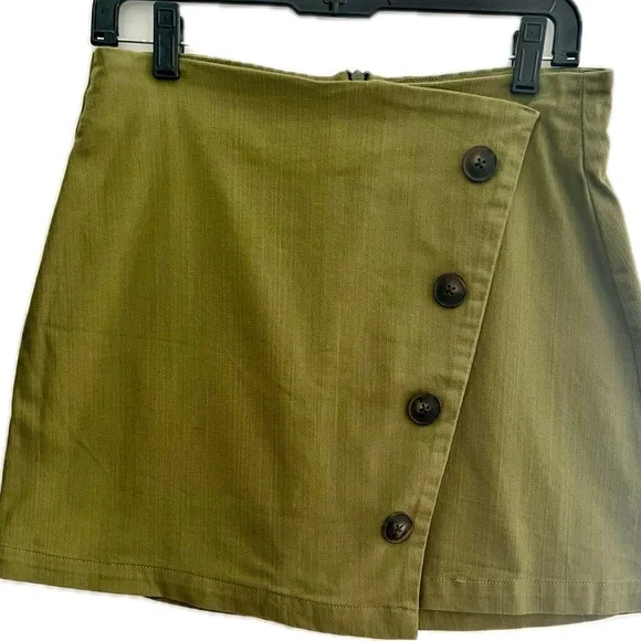 Harper Heritage Olive Green Mini Skirt - Picture 1 of 4